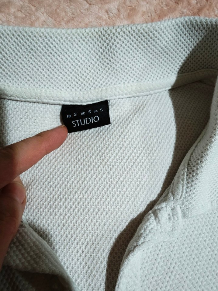 Beyaz Erkek Kısa Kollu Polo Tişört - Görsel 3