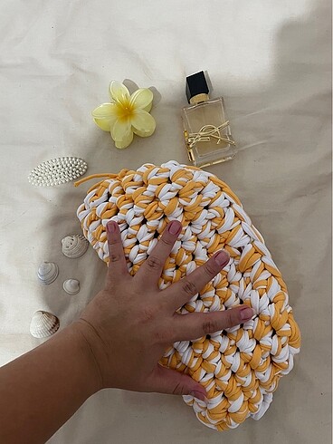 Beden Örgü clutch çanta
