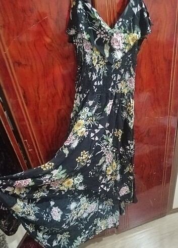 Diğer Askılı önü kısa arkası uzun elbise
