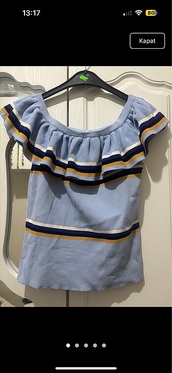 Koton S M uyumlu mavi crop