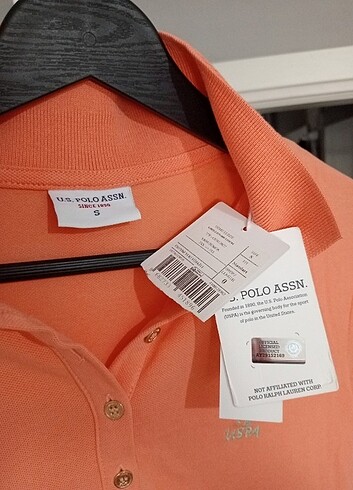 s Beden turuncu Renk U.S polo elbise