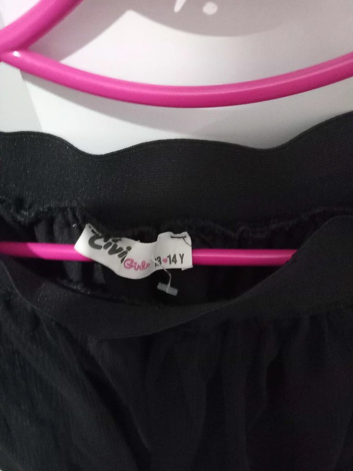 Siyah Drapeli Midi Gotik Etek - Görsel 2