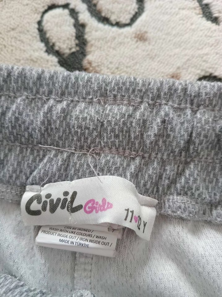 Gri Rahat Kesim çocuk Eşofman Altı - Görsel 2