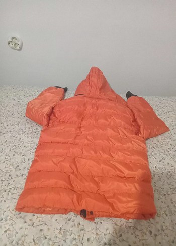 Erkek Çocuk Kapüşonlu Düğmeli Mont - Görsel 2