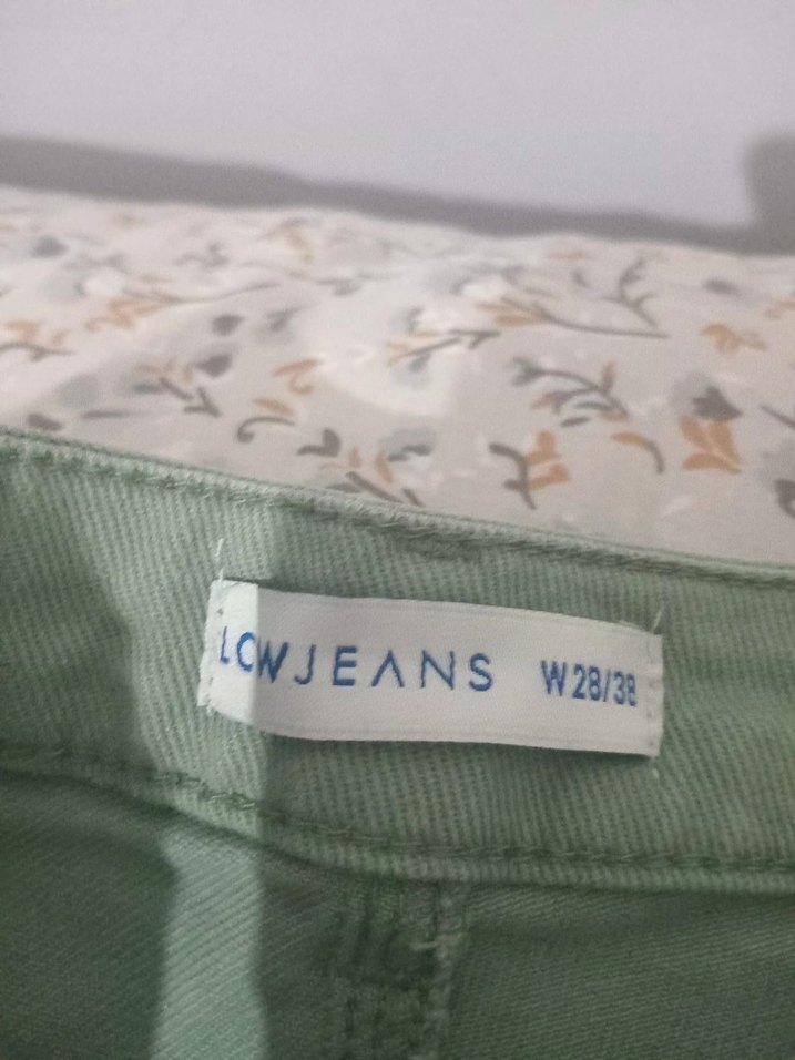 Kız Çocuk yeşilimsi Pamuklu Bağcıklı Rahat Pantolon - Görsel 2