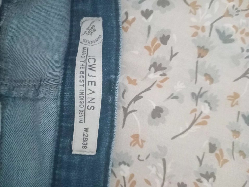 Kadın Mavi  kot Pantolon - Görsel 2