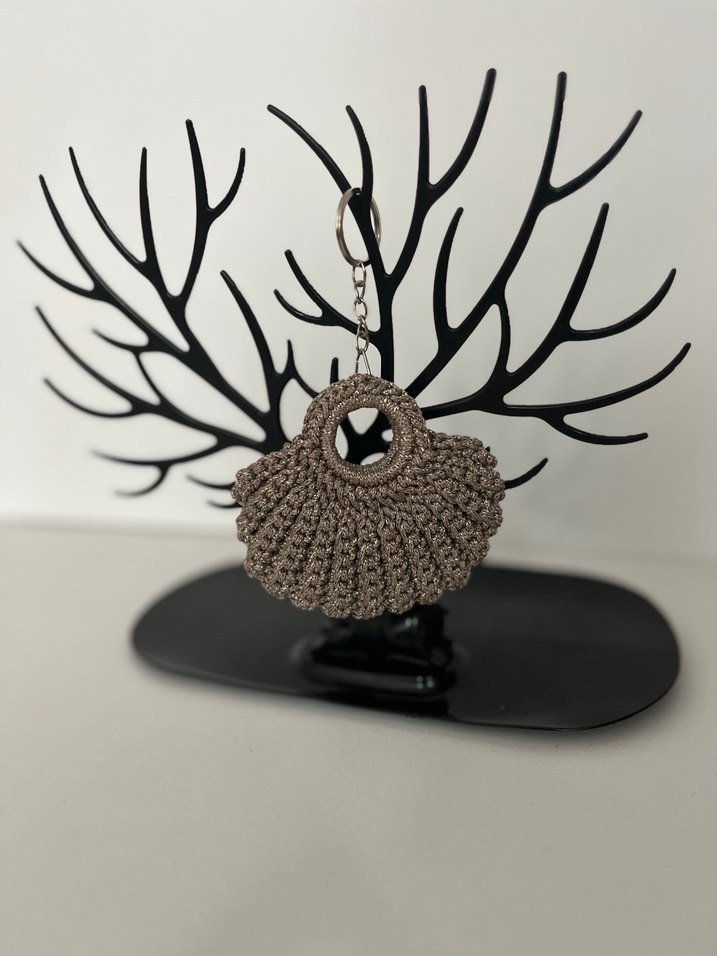 Örgü simli anahtarlık - Görsel 2