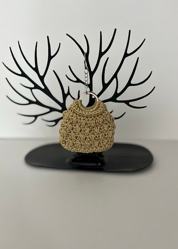 Bej Örgü Kadın Çanta - Görsel 2