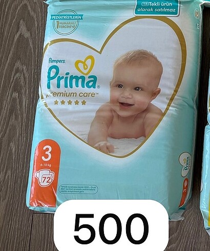 Prima Premium Care 3 Numara Bebek Bezi
