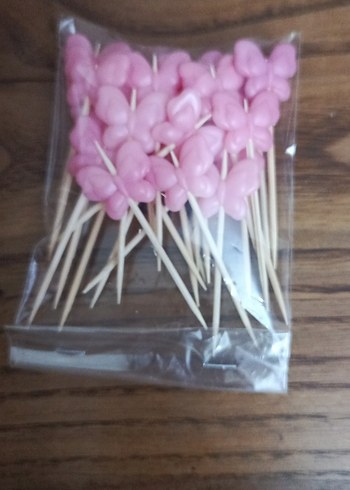 Pembe Pastel Parti Kürdanları - Görsel 2