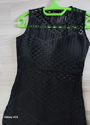 m Beden Trendyolmilla lazer kesim kısa elbise