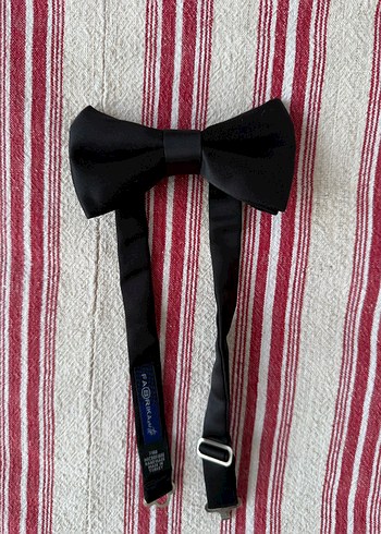 Siyah damatlık Papyon ve Kuşak Seti - Görsel 2