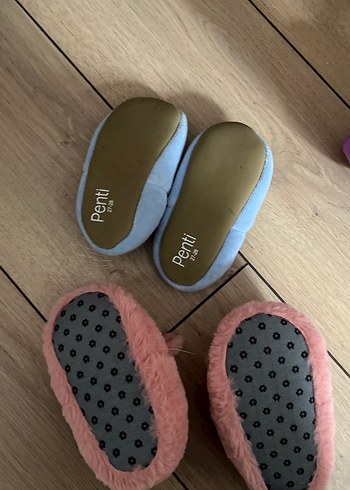 Kızlar için Pembe Sıcak Terlikler - Görsel 2