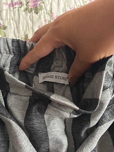 Kadın Çizgili Kumaş Pantolon - Görsel 3