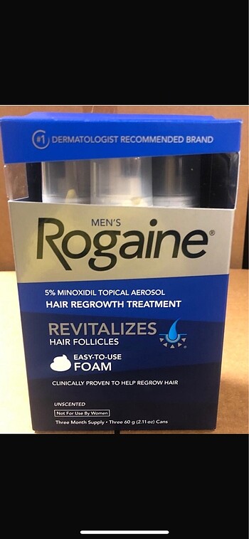 Rogaine Man %5 Minoxidil Erkek Saç Çıkartan Köpük (3 Aylık set)