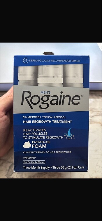 Diğer Rogaine Erkek Saç Çıkartan Köpük Seti
