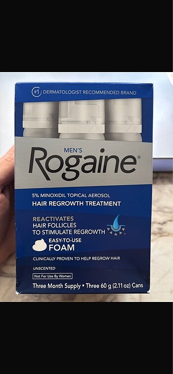 Beden Rogaine Erkek Saç Çıkartan Köpük Seti
