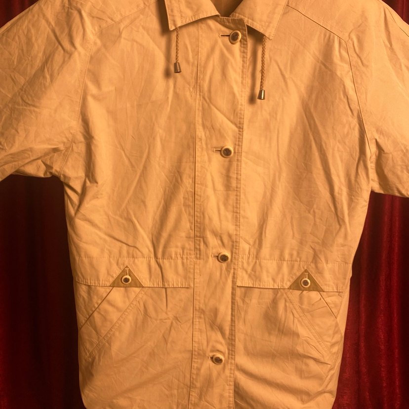 Bej Vintage Rüzgarlık - Görsel 5