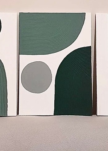 Bohem üçlü set tablo - Görsel 2