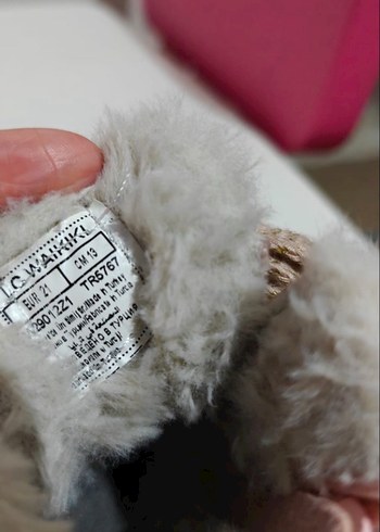 Kız Çocuk Pudra Kürklü Sneaker Bot - Görsel 3