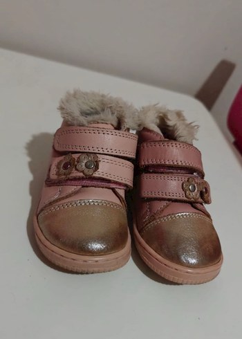 Kız Çocuk Pembe Kürklü Lastik Bot - Görsel 2