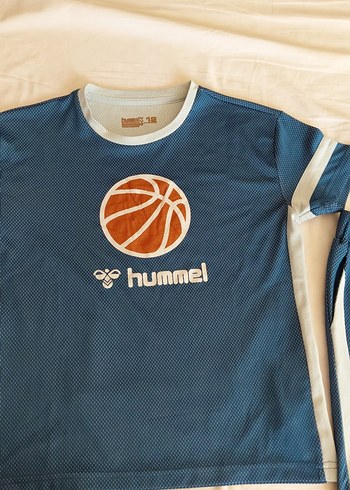 Erkek çocuk Mavi Kısa Kollu Spor Forması Hummel - Görsel 2