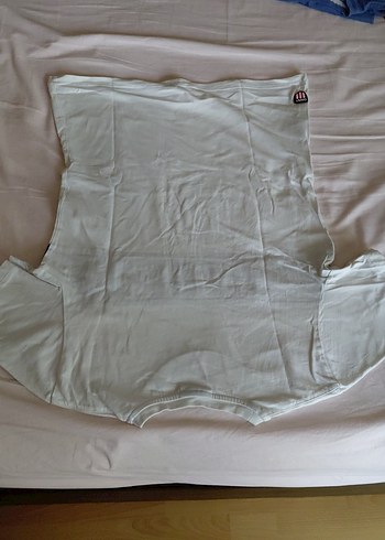 Beyaz Siyah Şeritli Erkek Tişört - Görsel 5