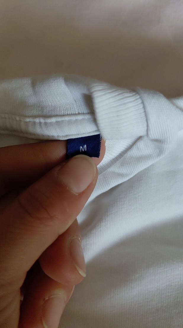 Beyaz Siyah Şeritli Erkek Tişört - Görsel 4