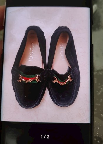 Kız ve erkek Çocukları için Toka Detaylı Süet Loafer - Görsel 2