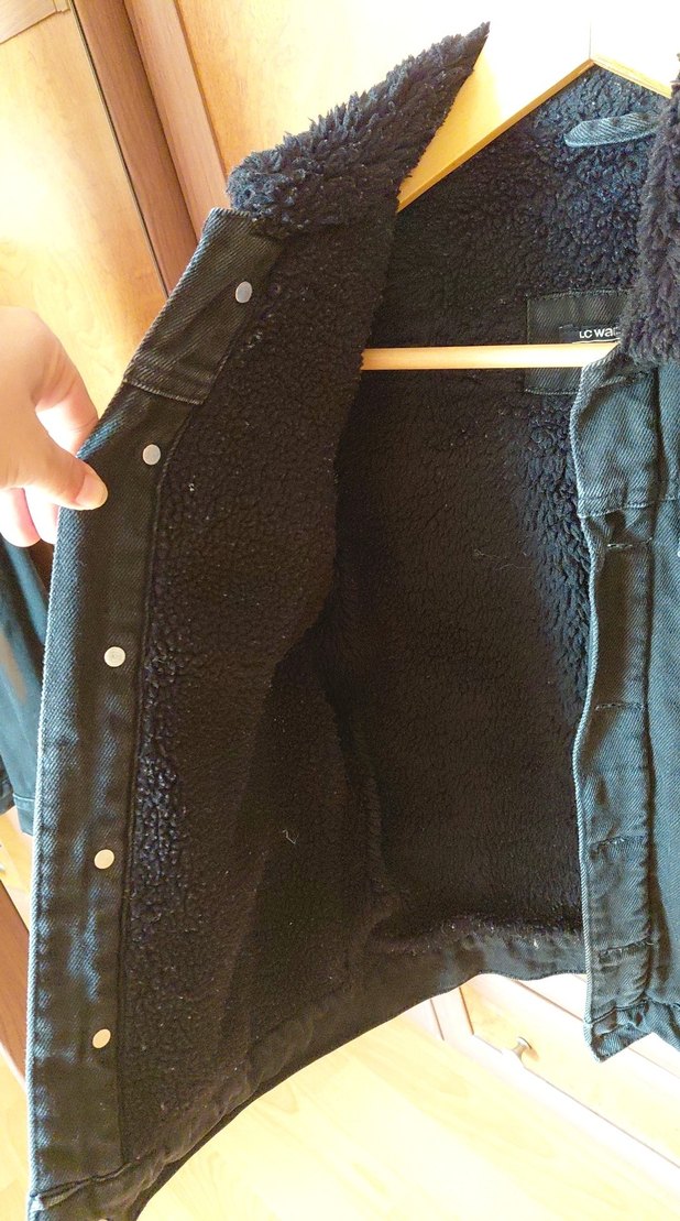 Düğmeli Siyah erkek Çocuk kot ceket - Görsel 2