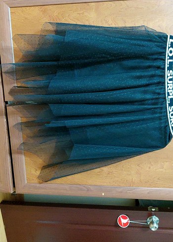 Kız Çocuk Siyah Kat Kat Etek tül detaylı - Görsel 5