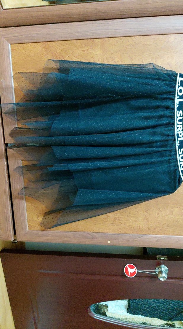 Kız Çocuk Siyah Kat Kat Etek tül detaylı - Görsel 5