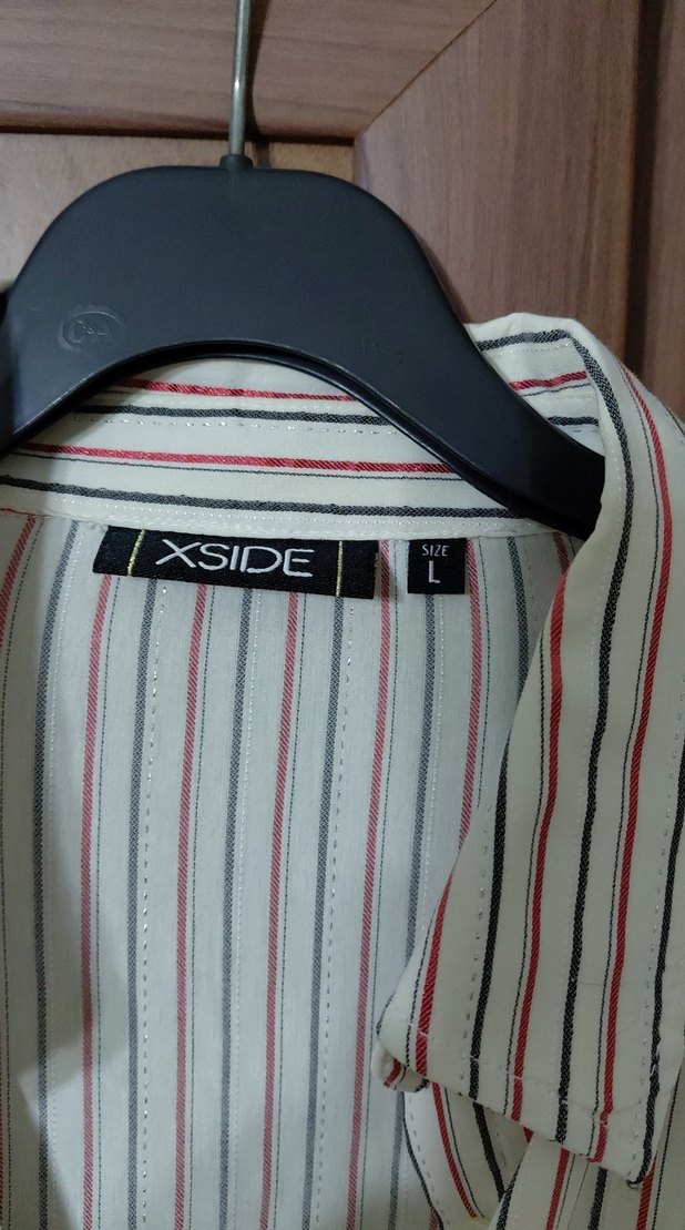 Düğmeli Çizgili Kadın  Gömlek - Görsel 2