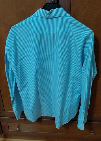 bayan uzun kollu gömlek çizgili Polo markası - Görsel 4