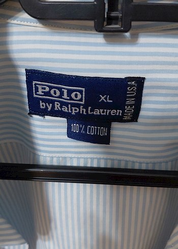 bayan uzun kollu gömlek çizgili Polo markası - Görsel 5