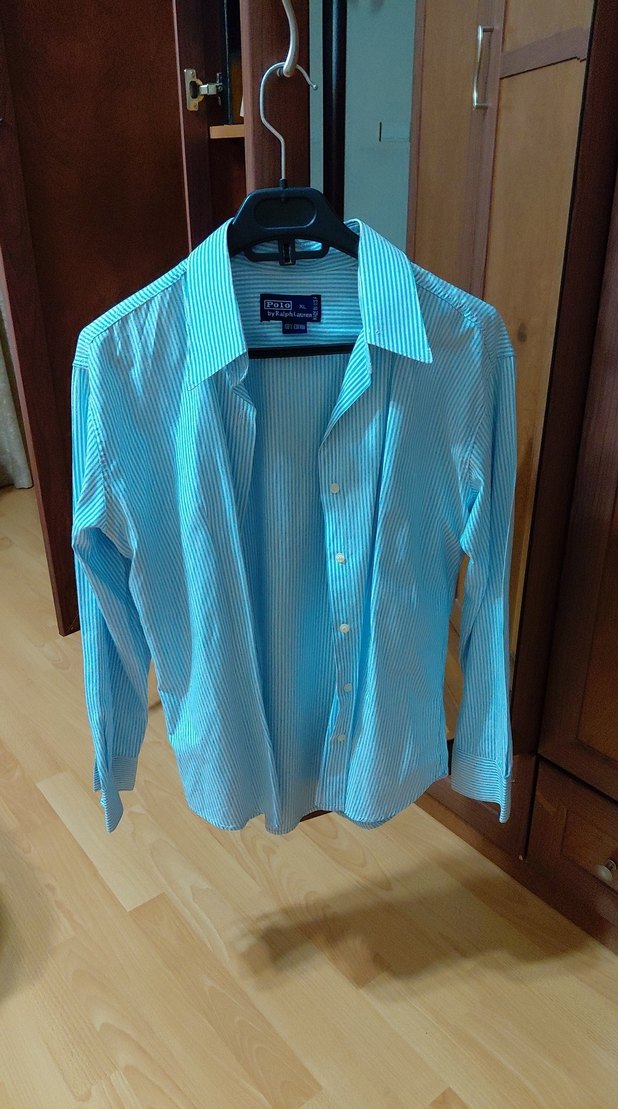 bayan uzun kollu gömlek çizgili Polo markası - Görsel 3