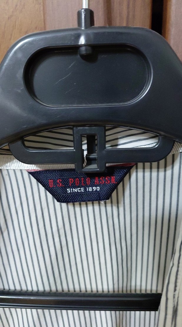 Bej Çizgili Uzun Kollu Kadın Gömlek polo orijinal - Görsel 3