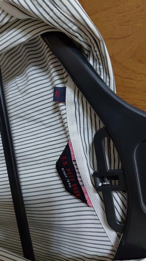 Bej Çizgili Uzun Kollu Kadın Gömlek polo orijinal - Görsel 4