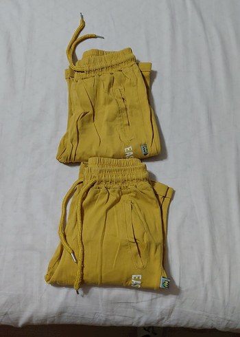 Sarı Mini erkek çocuk Şort beli lastikli - Görsel 4