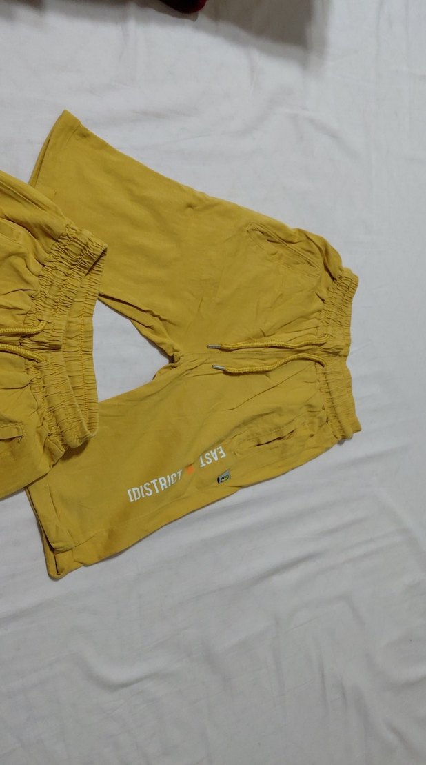 Sarı Mini erkek çocuk Şort beli lastikli - Görsel 2