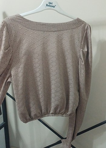 Kadın uzun kollu bluz - Görsel 3