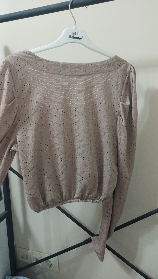 Kadın uzun kollu bluz - Görsel 3