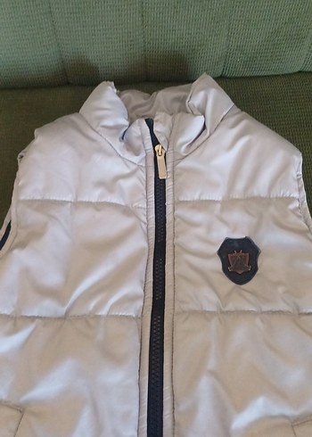 Erkek Çocuk Gri Fermuarlı Yelek - Görsel 2