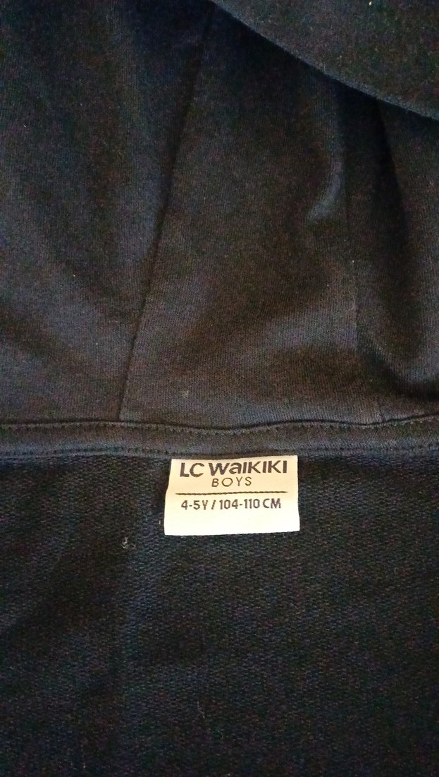 Siyah Kapüşonlu Fermuarlı Erkek Çocuk Yelek - Görsel 3