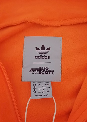 Turuncu Fermuarlı Kadın Atletik Ceket - Görsel 5