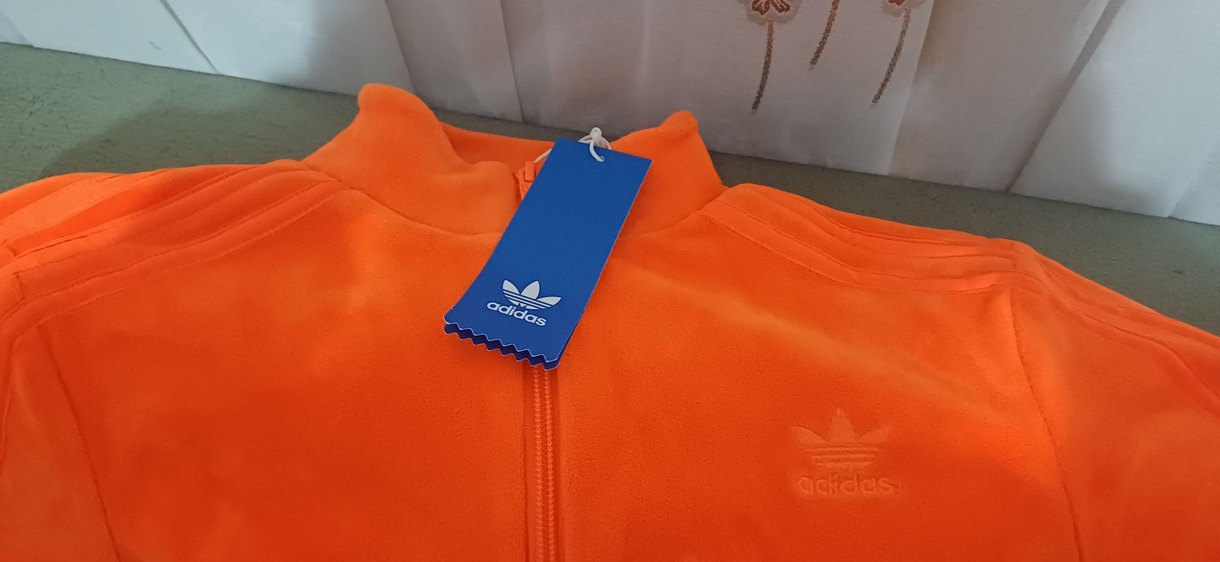 Turuncu Fermuarlı Kadın Atletik Ceket - Görsel 3