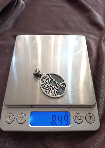 At Figürlü Gümüş Kolye Ucu - Görsel 3