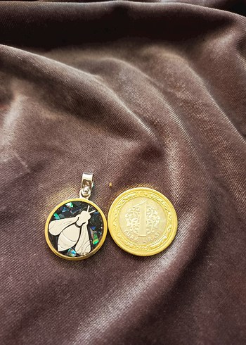 Arı desenli kolye - Görsel 5