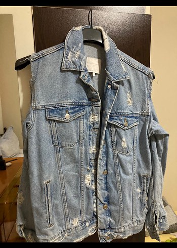 Zara Düğmeli Kot Ceket