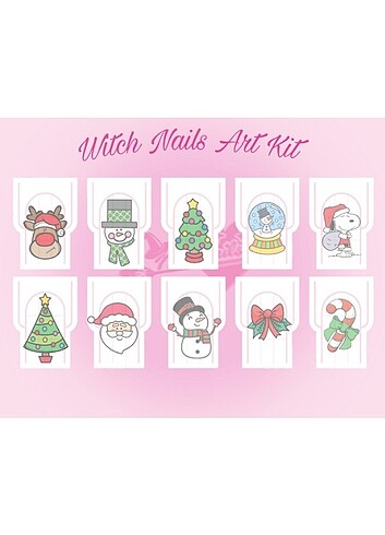 Yıl Başı Karışık Nail Art Kit 